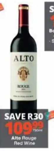 Checkers Alto Rouge Red Wine offer