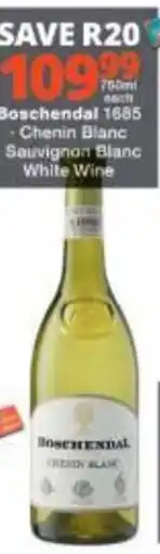 Checkers Boschendal Chenin Blanc offer