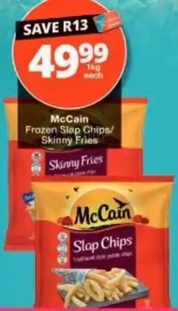 Checkers McCain Slap Chips/Skinny Fries offer