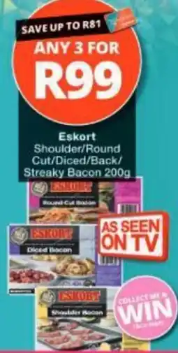 Checkers Eskort Shoulder/Round Cut/Diced/Back/Streaky Bacon offer