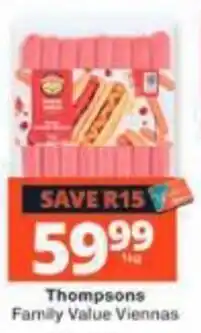 Checkers Thompsons Family Value Viennas offer