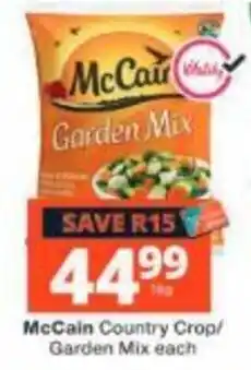 Checkers McCain Garden Mix offer