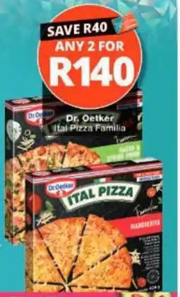 Checkers Dr. Oetker Ital Pizza Familia offer