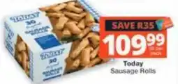Checkers Today Sausage Rolls offer