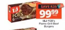 Checkers I&J FGB's Flame-Grill Beef Burgers offer