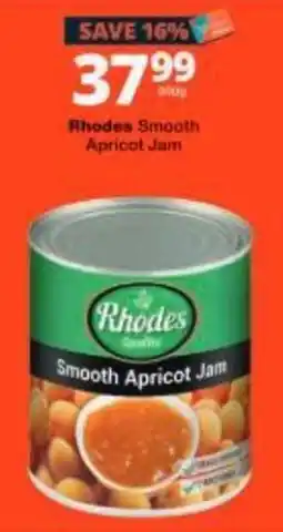 Checkers Rhodes Smooth Apricot Jam offer