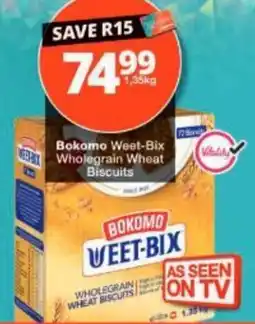 Checkers Bokomo Weet-Bix Wholegrain Wheat Biscuits offer