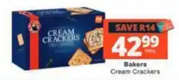 Checkers Bakers Cream Crackers offer