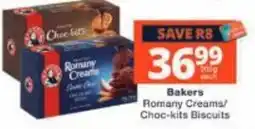 Checkers Bakers Romany Creams/Choc-kits Biscuits offer