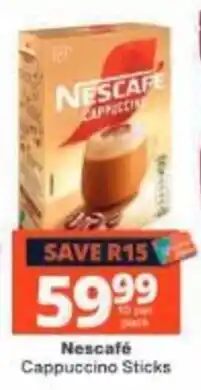 Checkers Nescafe Cappuccino Sticks offer