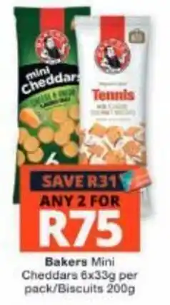 Checkers Bakers Mini Cheddars offer