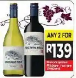 Supa Store Percupine Ridge wines offer