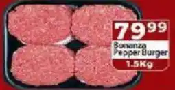 Supa Store Bonanza Pepper Burger offer