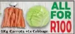 Supa Store 1Kg Carrots +1x Cabbage offer