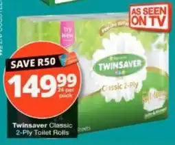 Checkers Twinsaver Classic 2-Ply Toilet Rolls offer