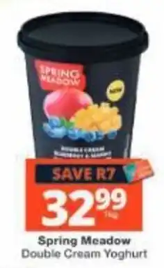 Checkers Spring Meadow Double Cream Yoghurt offer