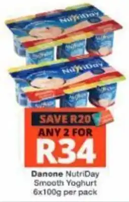 Checkers Danone NutriDay Smooth Yoghurt offer