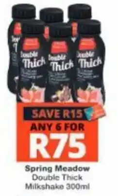 Checkers Spring Meadow Double Thick Milkshake offer