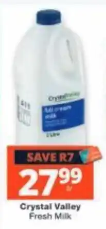 Checkers Crystal Valley Fresh Milk offer