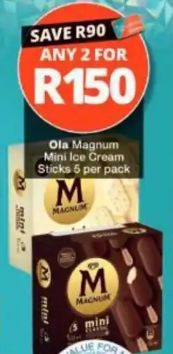 Checkers Ola Magnum Mini Ice Cream Sticks offer