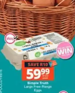 Checkers Simple Truth Large Free-Range Eggs offer