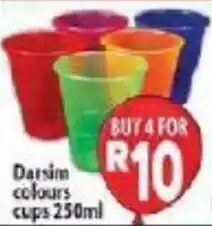 Supa Store Darsim colours cups offer