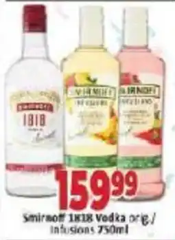 Supa Store Smirnoff 1818 Vodka infusions offer