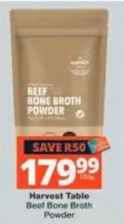 Checkers Harvest Table Beef Bone Broth Powder offer