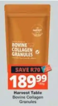 Checkers Harvest Table Bovine Collagen Granules offer