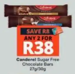 Checkers Canderel Sugar Free Chocolate Bars offer