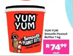 Game YUM YUM Smooth Peanut Butter 1 kg offer