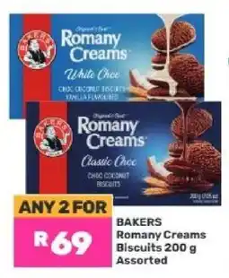 Game BAKERS Romany Creams Biscuits 200 g Assorted offer