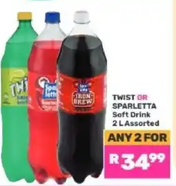 Game TWIST OR SPARLETTA Soft Drink offer