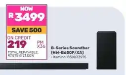 Game B-Series Soundbar (HW-B650F/XA) offer