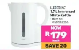 Game LÖGIK 1.7 L Immersed White Kettle offer