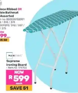 Game Mainstays Supreme Ironing Board offer
