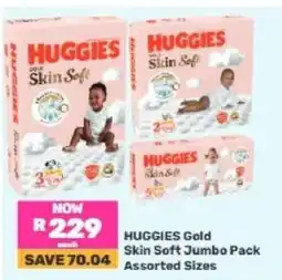 Game HUGGIES Gold Skin Soft Jumbo Pack Assorted Sizes offer