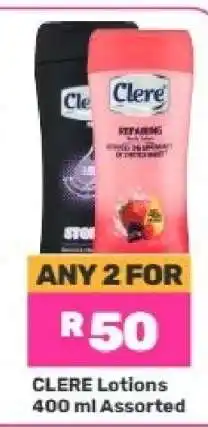 Game CLERE Lotions offer