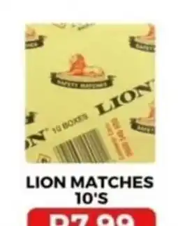Saverite Lion Matches 10's offer