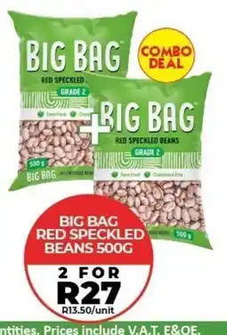 1UP BIG BAG RED SPECKLED BEANS offer