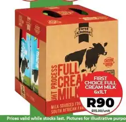 1UP First Choice Full Cream Milk offer