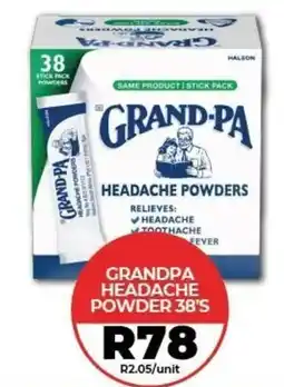 1UP Grandpa Headache Powders offer