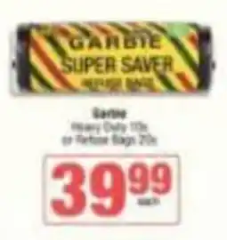 Spar Garbie Super Saver Refuse Bags offer