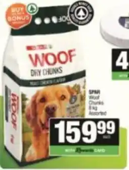 Spar WOOF Dry Chunks Assorted offer