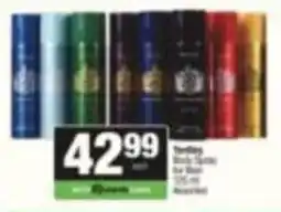 Spar Tenday Body Spray for Man Assorted offer