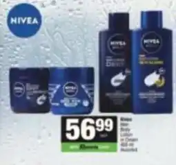 Spar Nivea Men Body Lotion & Cream Assorted offer