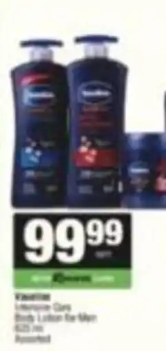 Spar Vaseline Intensive Care Body Lotion for Men Assorted offer