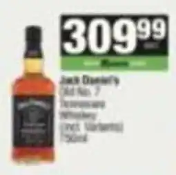 Spar Jack Daniel's Old No. 7 Tennessee Whiskey offer