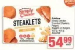 Spar Simply Chicken Steaklets offer
