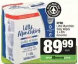 Spar Little Munchkins Baby Wipes Assorted offer